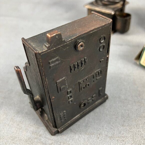 6 Metal Miniature Furniture-Grinder(knob broken)  Victrola Cash Register Bass - Picture 9 of 12